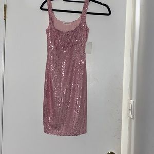 Pink sequin dress!